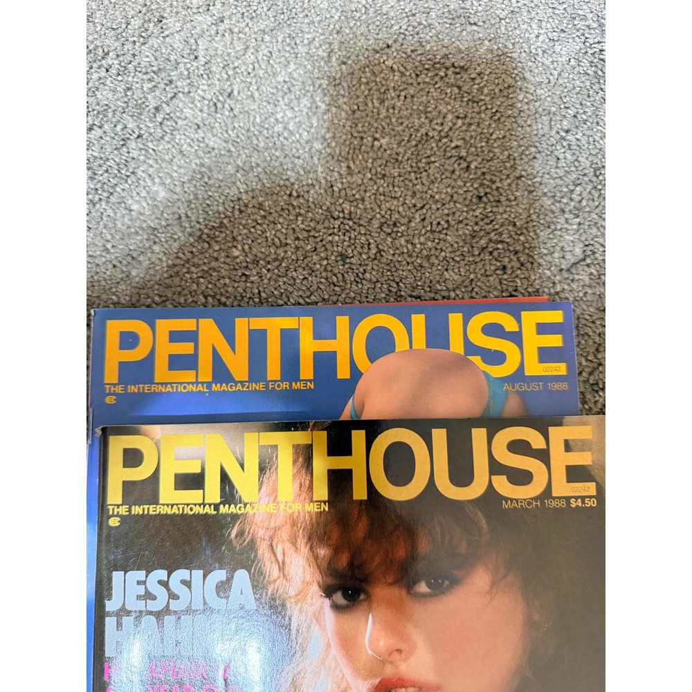 Vintage 1988 Penthouse Magazine Lot March Jessica Hahn August Adult Interest